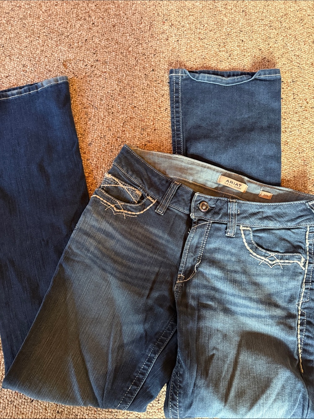 Ariat Women's Indigo Bootcut Jeans with Contrast Stitching